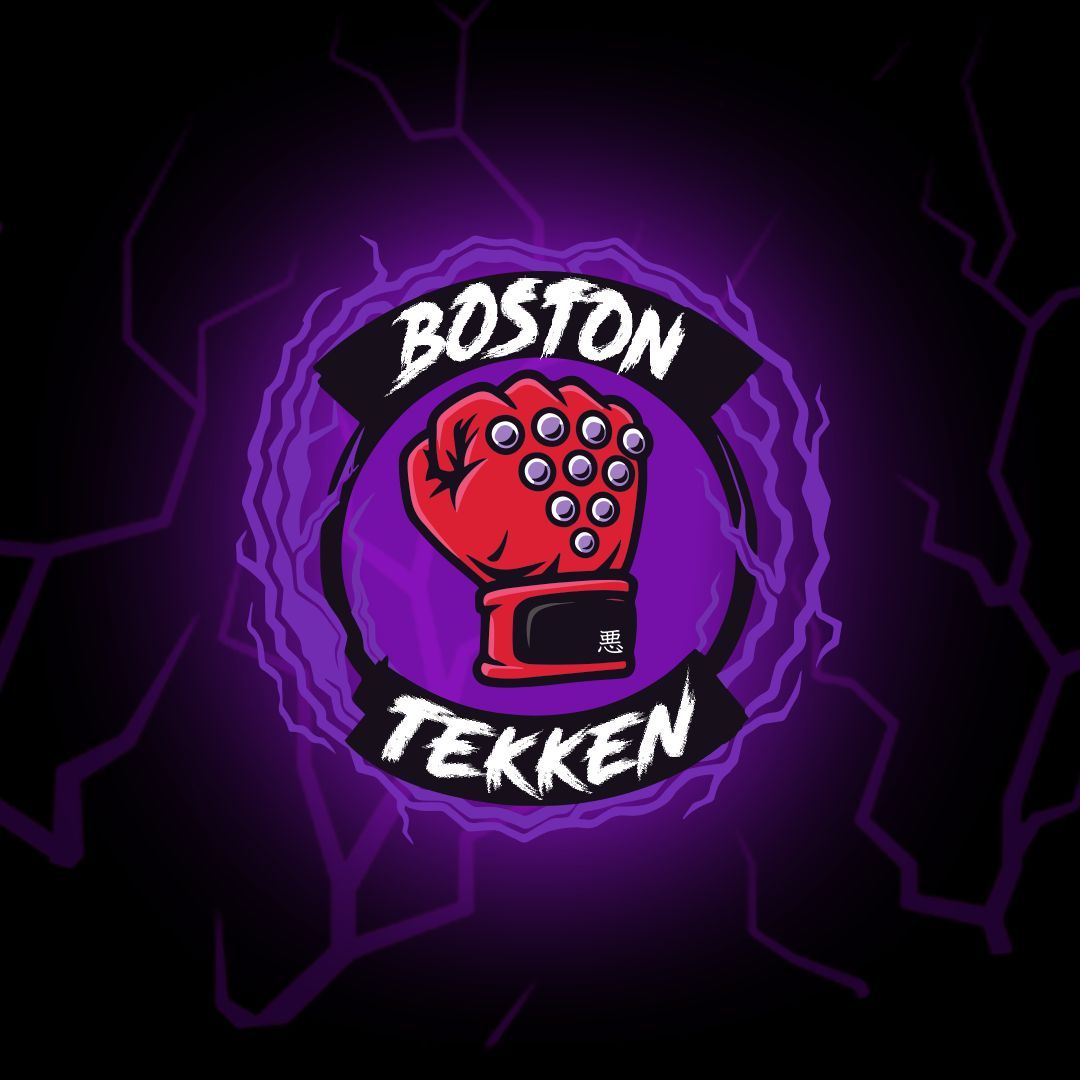 Boston Tekken fist mascot logo