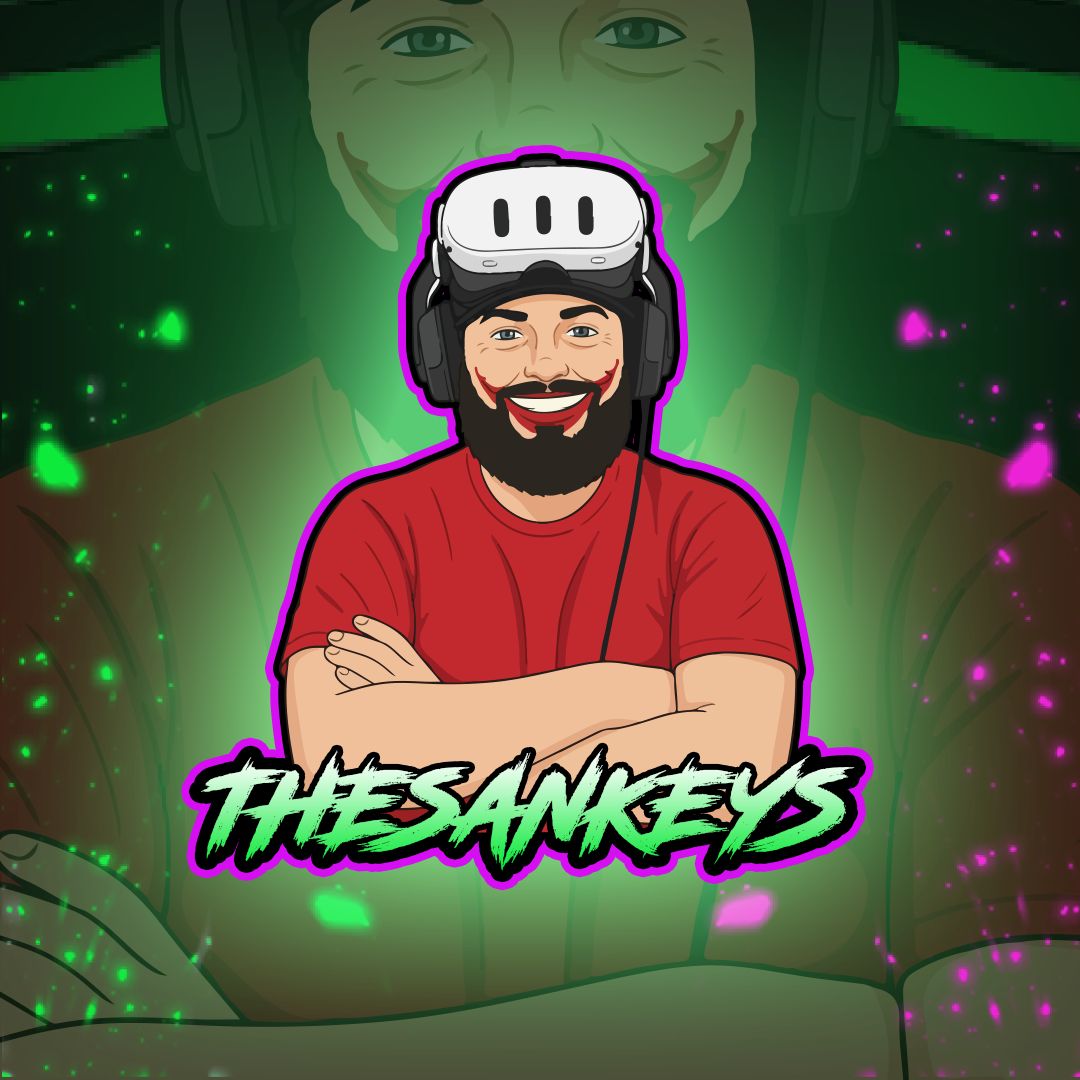 TheSankeys VR gamer mascot logo