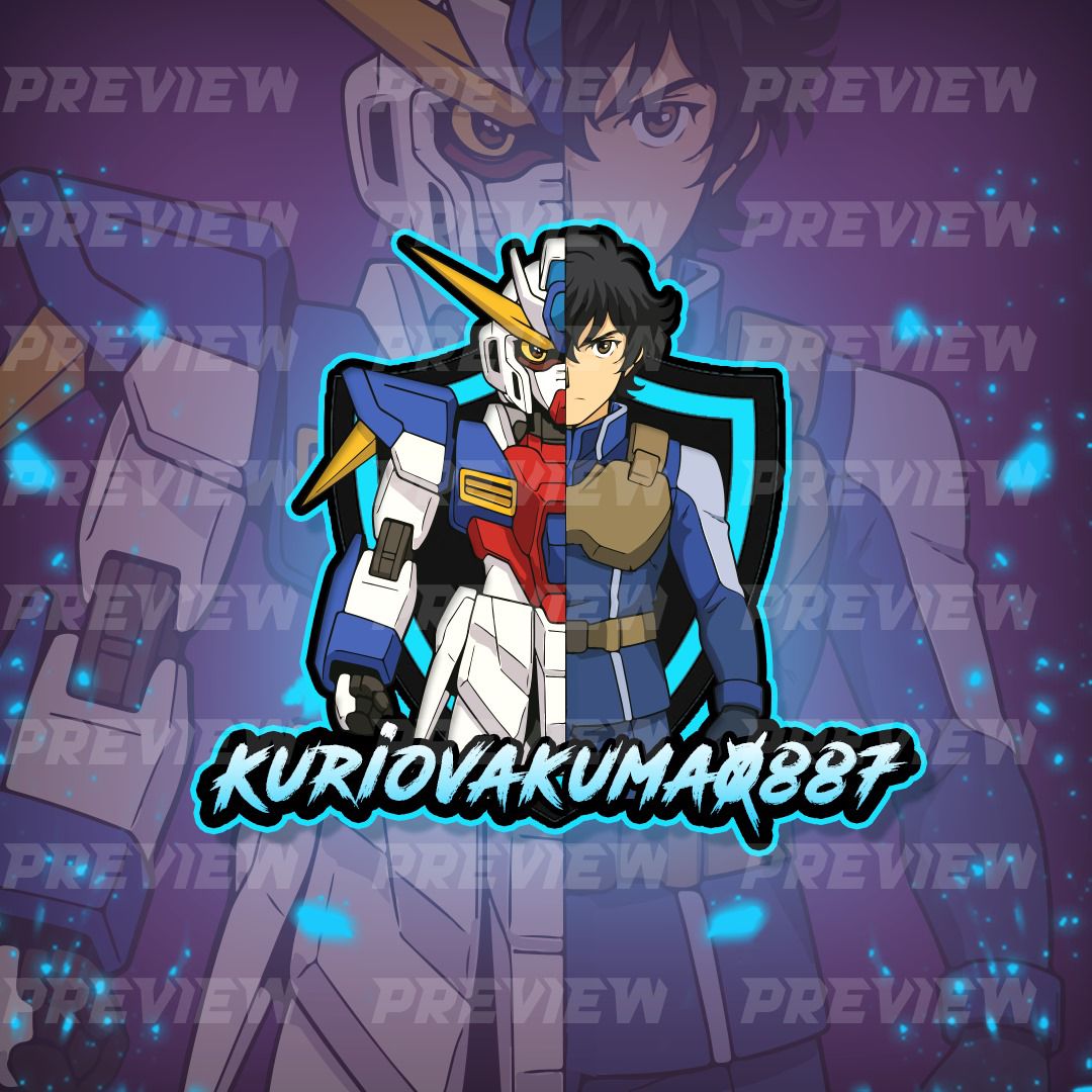 Kuriovakuma887 Gundam mascot logo
